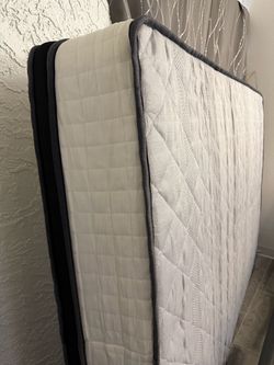 Quilted Mattress with Box Spring - gel foam mattress