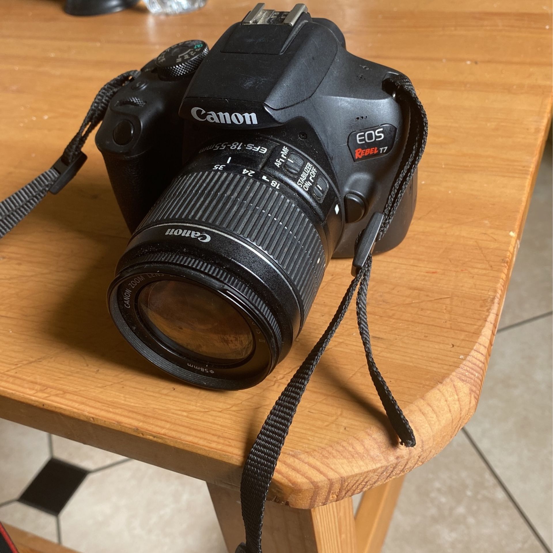 Digital Cameras Canon Rebel T7 Used Canon T7 Digital SLR Camera W