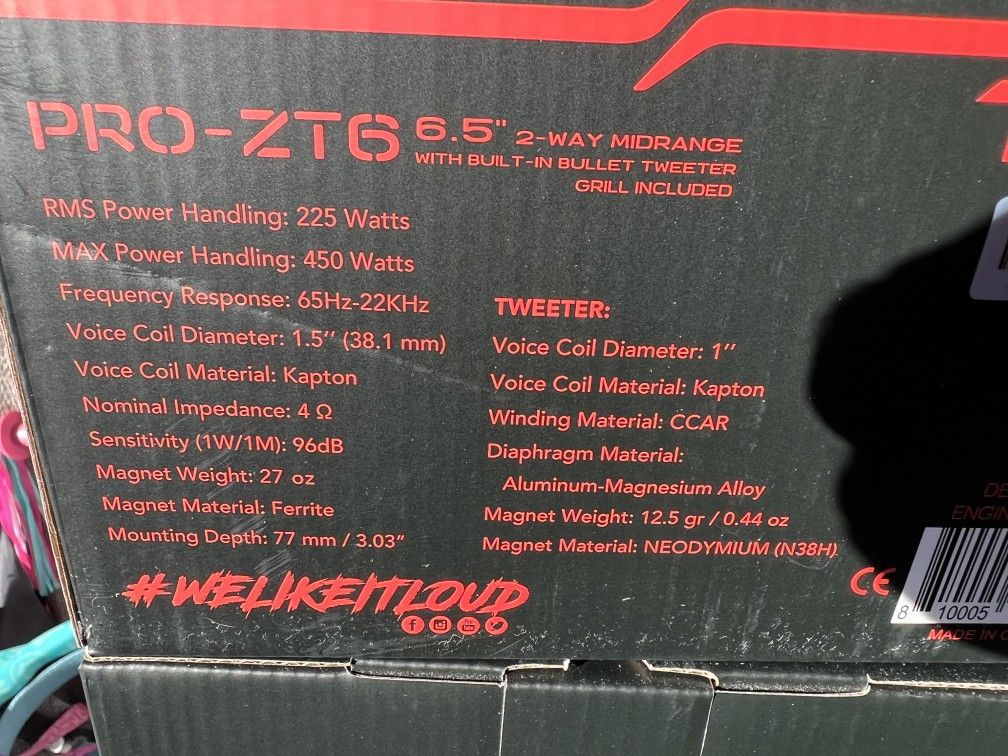 ds18-pro-zt6-brand-new-6-5-car-speakers-450-watts-for-sale-in-anaheim