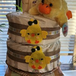 Pampers Swaddlers Dr. Brown's Aveeno Baby Diaper Cake 