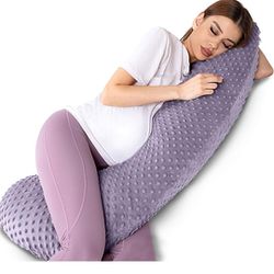 Treeking-Pregnancy Pillow,Soft and Comfortable Pregnancy Pillows for Sleeping for Side Sleeping Body Pillow, Durable and Stretchy Maternity Pillow Sui