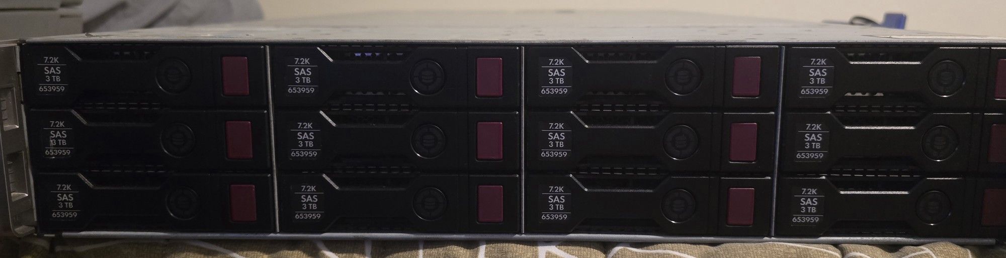 HP 3TB SAS hard drives (lot of 12) 36TB total