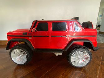 12V Mercedes-Maybach G650 Landaulet Kids Ride On Car/SUV with Remote – Red