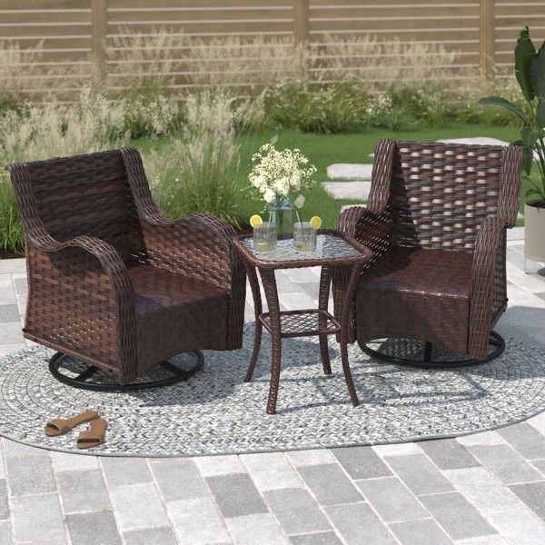 Brand New Built-in Cushions High Quality Patio Furniture Set Patio Outdoor Sofa Set Patios With A Rocking Chairs Brand New 