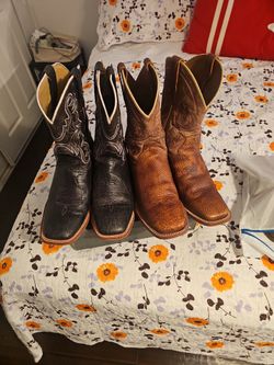 Two Pairs of Western Cowboy Boots