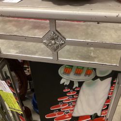 Mirrored Demi Lune Console Table