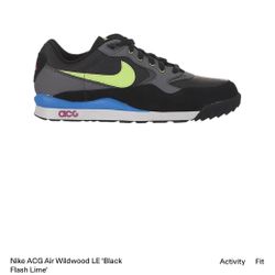 Nike ACG Air Wildwood LE Black Flash Lime Shoes Sneakers