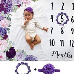 Novo Baby Monthly Milestone Blanket Set- New!