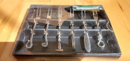 Cocktail Forks Stainless Steel Artesian Silverware Dinnerware Dining Kitchen