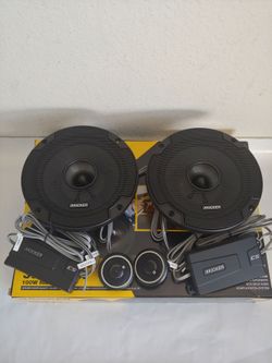 KICKER 1 PAIR 6.5" 300 WATTS COMPONENT SET WITH CROSSOVER CAR SPEAKER