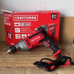 CRAFTSMAN 1/2-in 7-Amp Corded Hammer Drill (Tool Only)