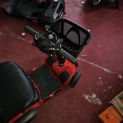 4 wheel E Wheel medical scooter.