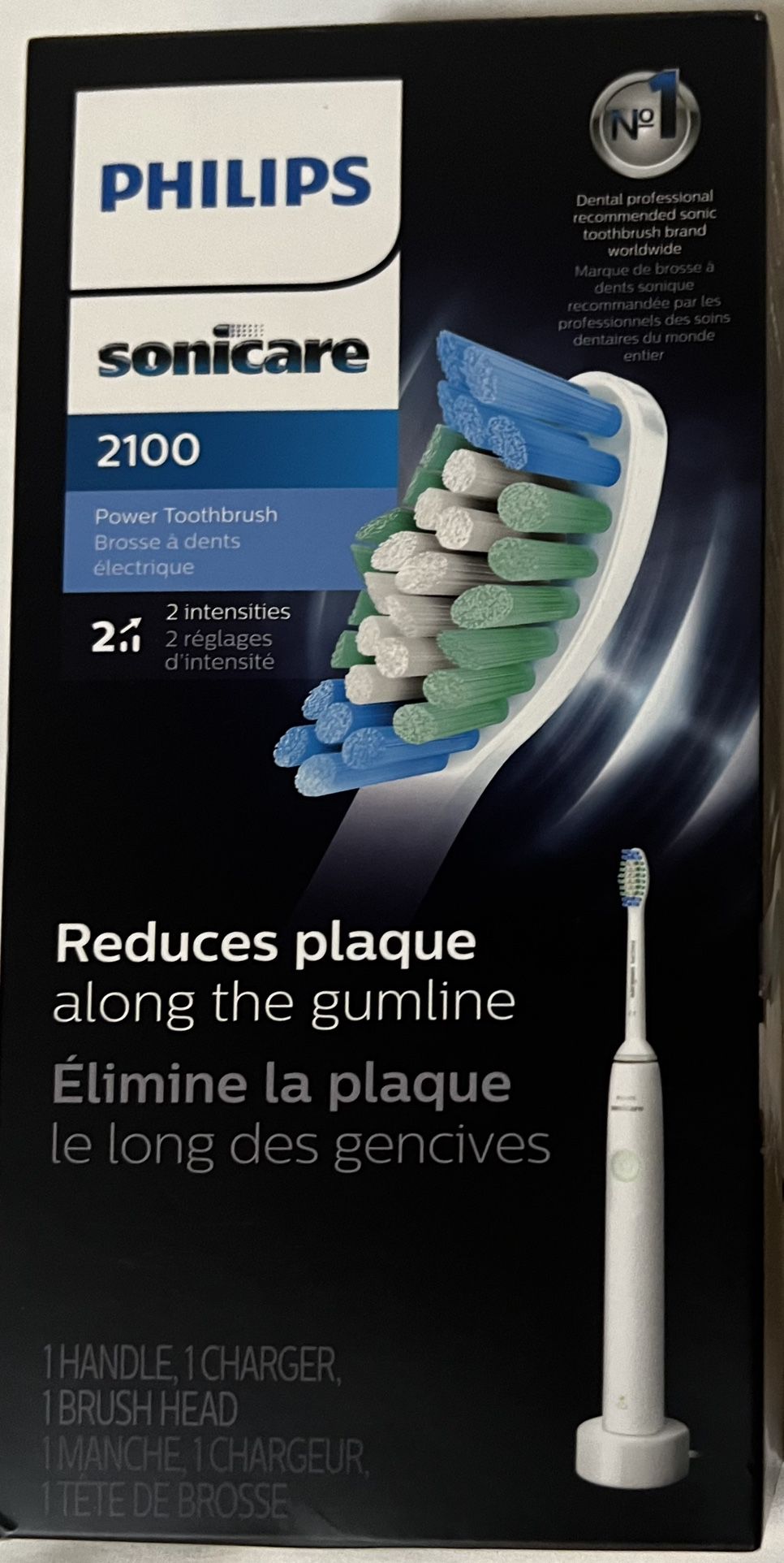 PHILIPS Sonicare 2100 Power Toothbrush, Rechargeable Electric Toothbrush
