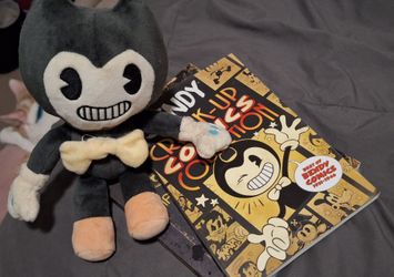Bendy Plush, Crack-Up Comics Collection, and Employee Handbook Bundle