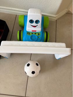 Fisher-Price Electronic Soccer Game Goaldozer Toy Motorized Net with Lights & Sounds