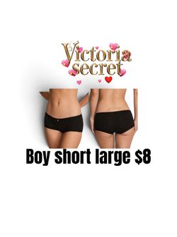 Victoria's Secret Boy Short Panty Large💖💖