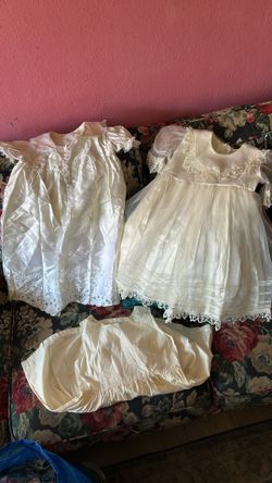 Vintage Baby Christening Gowns Formal Dress Set