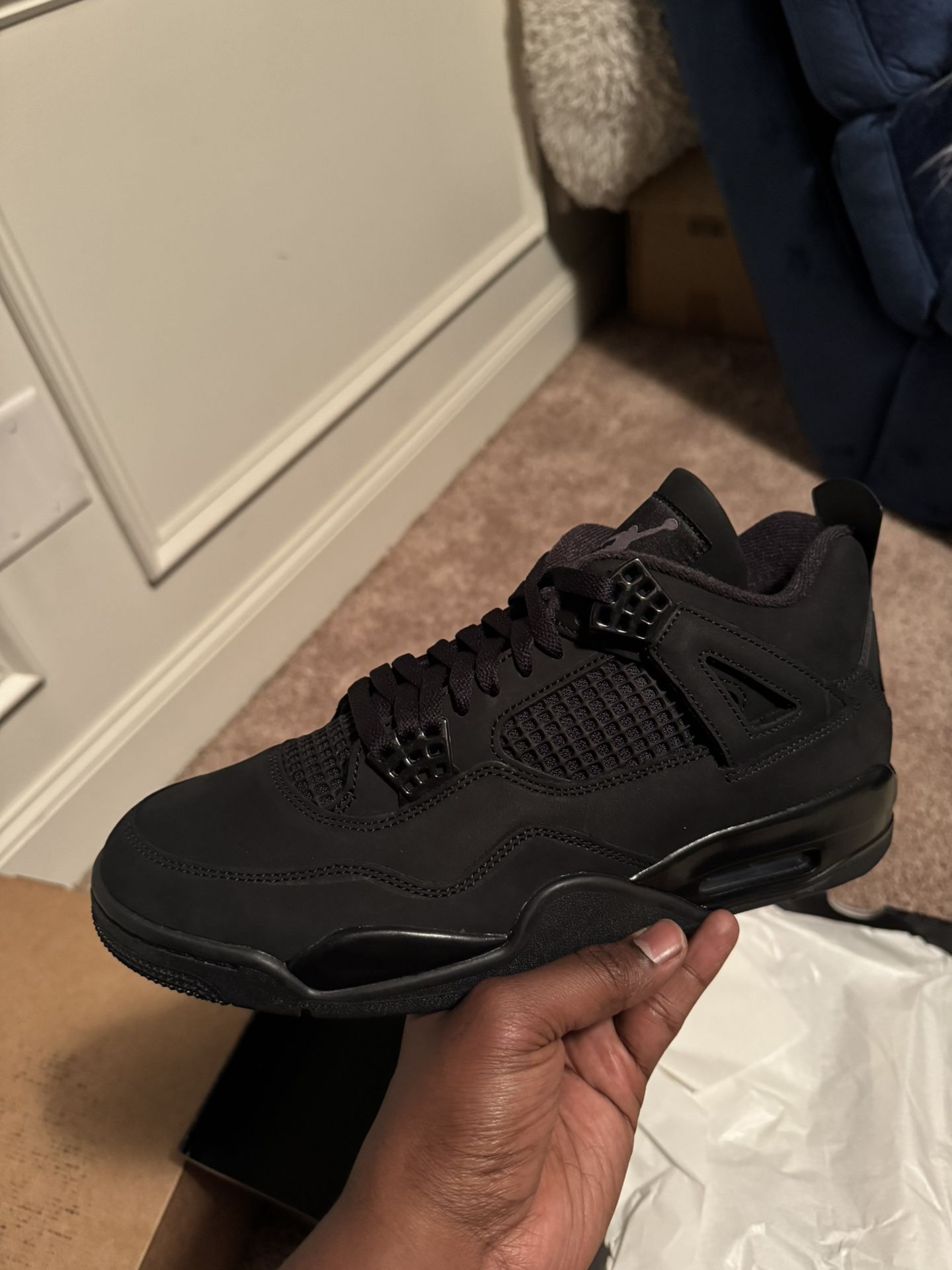 “Black Cat” Retro 4’s (Size 11 Men) - $350