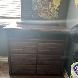 wooden dresser