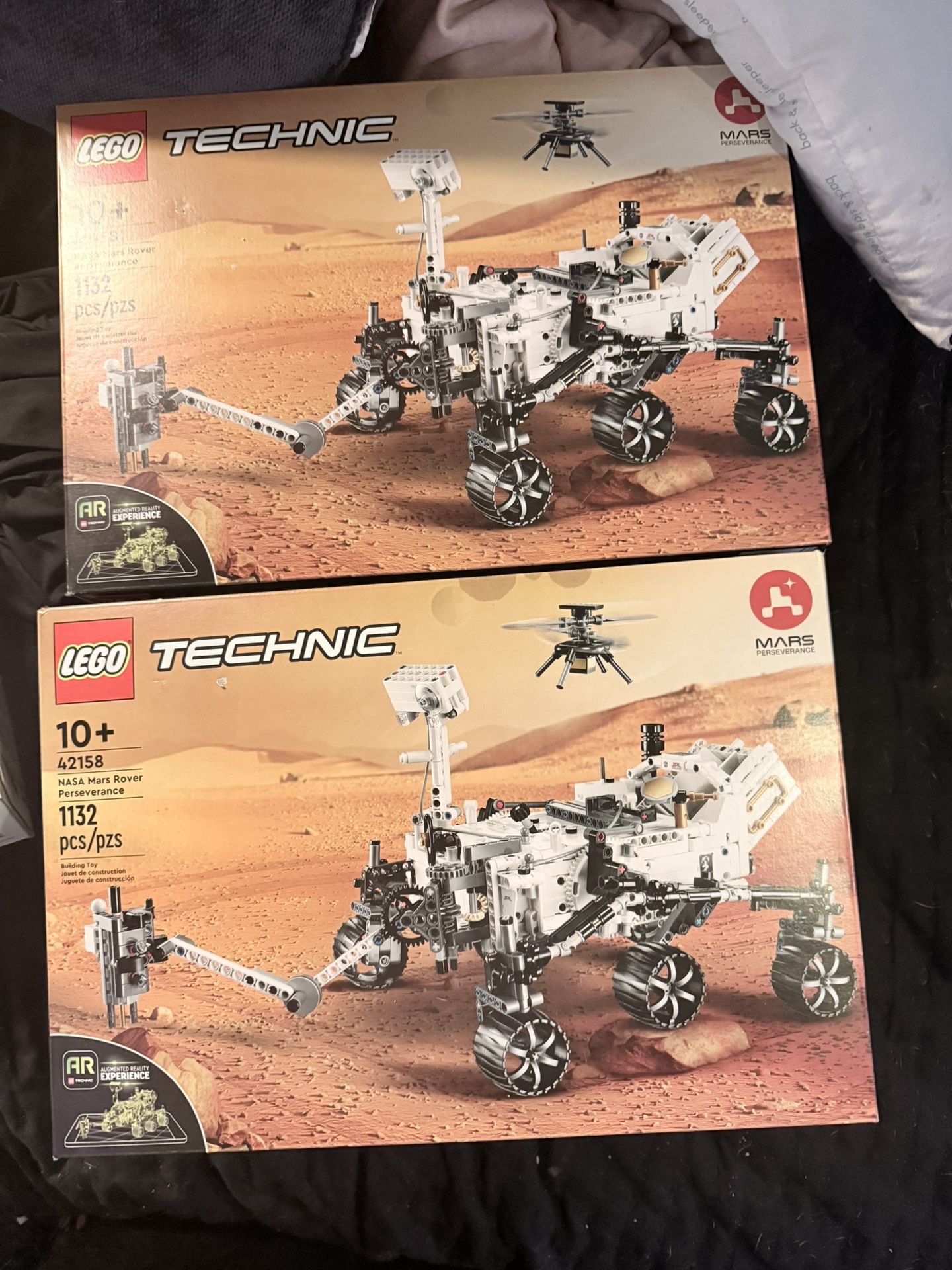 Two Lego Technic Sets 1132 Pieces Total Per Set, Augmented Reality Experience Mars Rover.