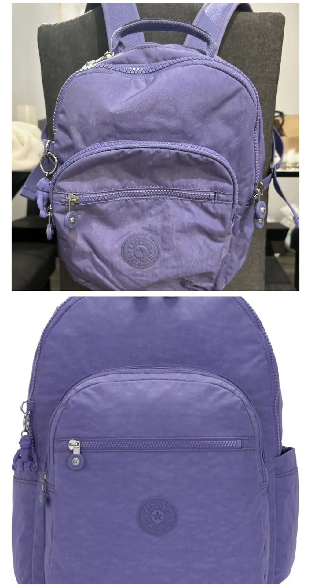 Kipling Purple Laptop Backpack 