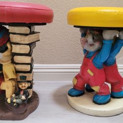 Disney Collectible Pinocchio And Dumbo Stool 