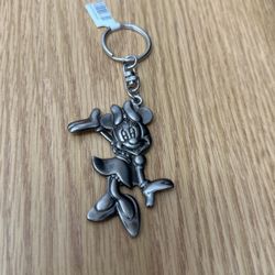 Minnie Mouse Pewter Key Ring