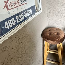 Wooden Barstool With Cushion 8.00