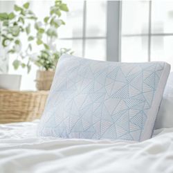 Queen Shredded Memory Foam Bamboo Viscose Bed Pillows – Cooling Comfort, Set of 2
