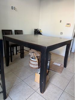 Black Wood Dining Table