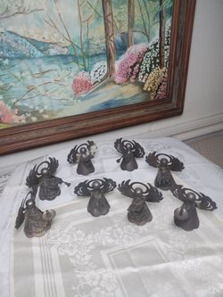 Vintage Angel Christmas Tin Art ( 8 ) Marbach and 410 at 78227 or 1604