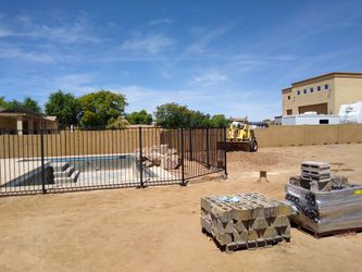 Fence, pool fence, view fence