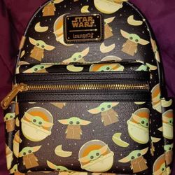 Disney Star Wars Grogu "Baby Yoda" Backpack Purse, NEW