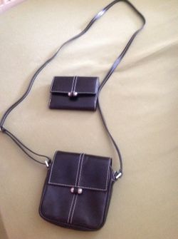 Levenger Crossbody purse and wallet