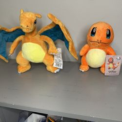 Pokemon Charmander & Charizard Plush Set