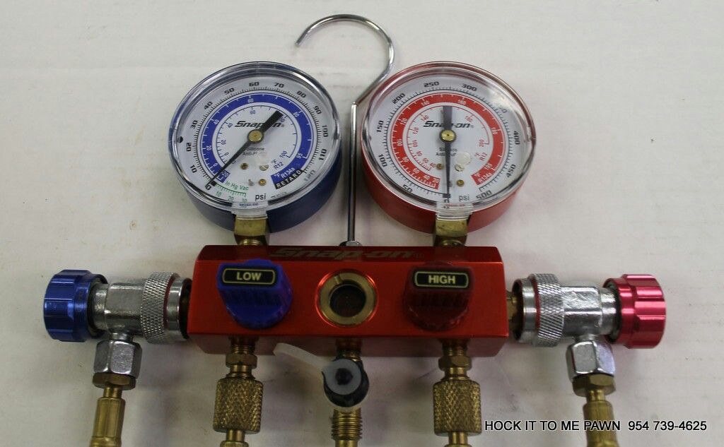 Snap-ON R134A R12 Ac Manifold Gauge Set