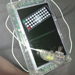 9" Clear Tech Prison TV + Remote & Power Cord