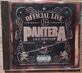 Pantera Offical Live 101 Proof Music Rock Roll Heavy Metal CD