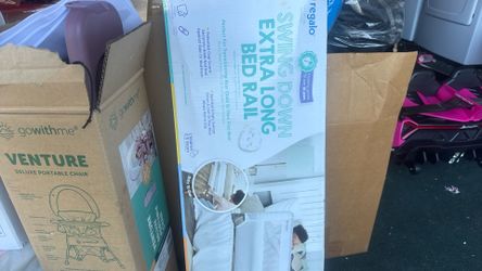 XL swing down bed rail