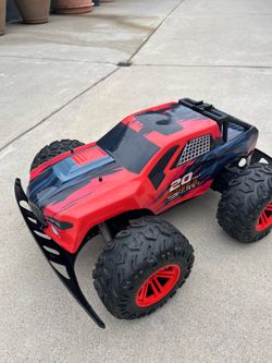 Kid Galaxy Power Drive 20V RC Monster Truck Red Hobby Grade RC Vehicle Battery Included