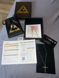 💎NEW Moissanite Cross Necklace – GRA Certified ✨