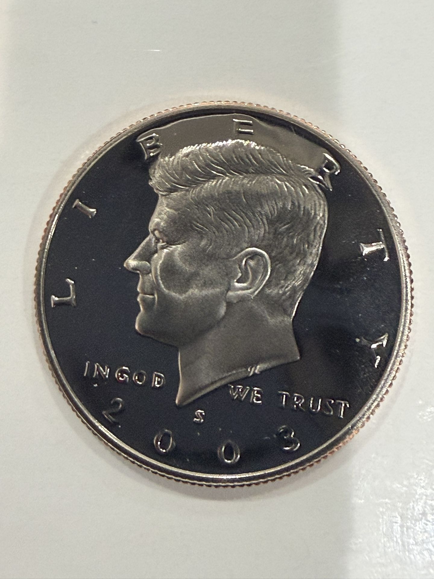 2003 S Gem Proof Kennedy Half Dollar With A Extreme Cameo 234