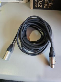 25 feet rhc low noise balanced microphone cable male to female #J0936