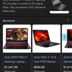 acer nitro 5 gaming laptop