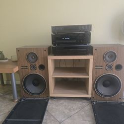 Complete Sony Stereo System With Pioneer Speakers