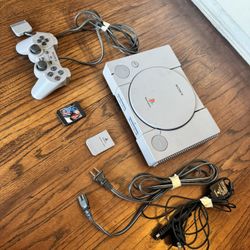 PlayStation With Controller And Accessories 
