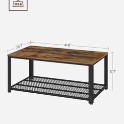 Coffee Table With A Side Table 