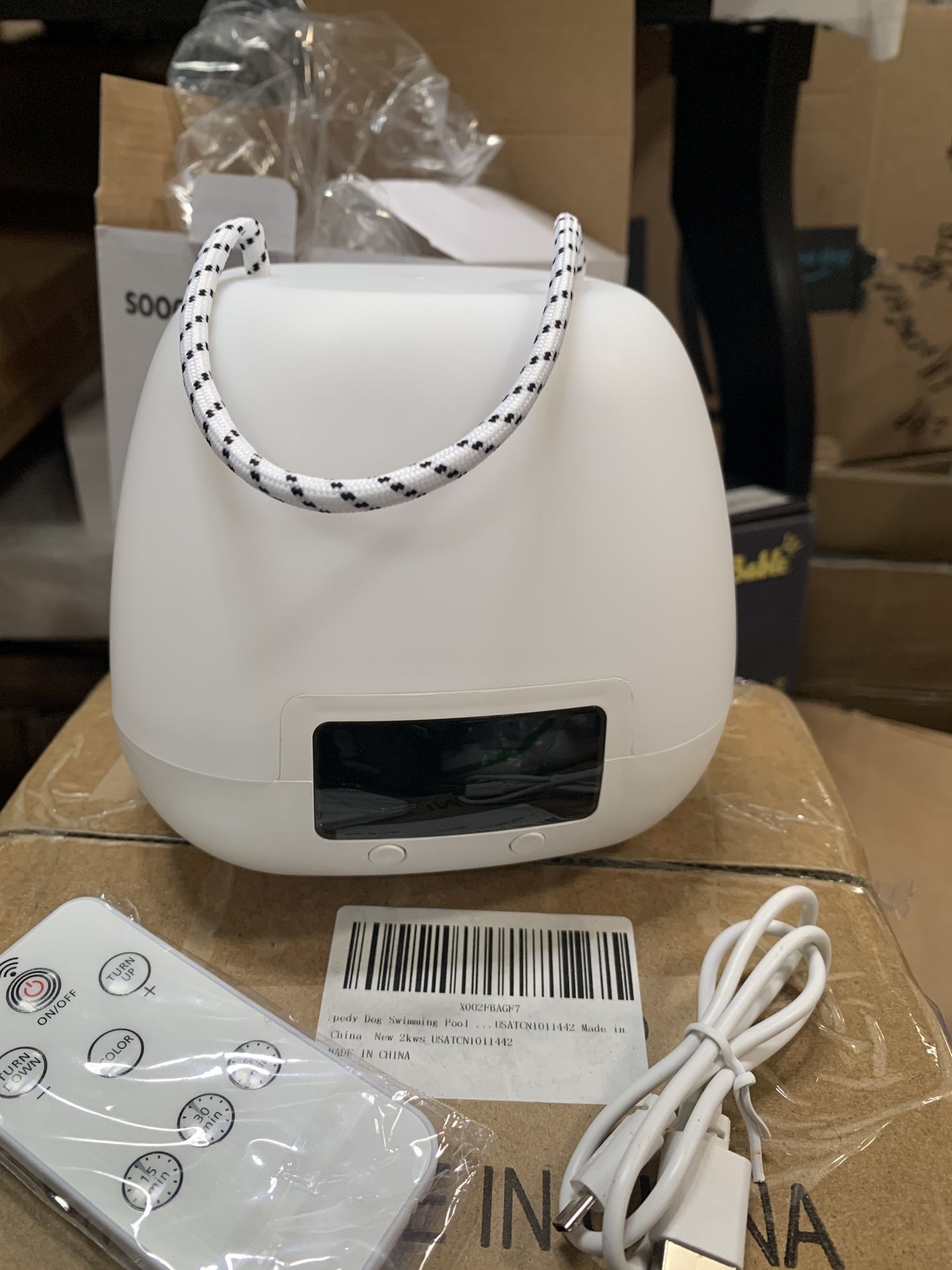 ❗️Wholesale Only❗️Night Light with Digital Clock Display, Rechargeable Baby Alarm Clock Via USB Tricolor Dimmable 10 Brightness Levels Timer Camping