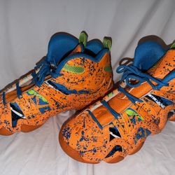 Adidas Crazy 8 Kobe All-Star Orange Paint Splatter Mens Size 10 1/2