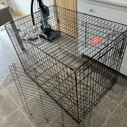 Large Dog Cage With Black Tray 
